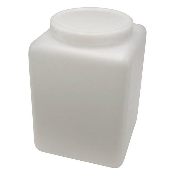 日本メデカルサイエンス ハイルーテ角瓶(PE製) 4L 5-355-04 1箱(1個)（直送品）