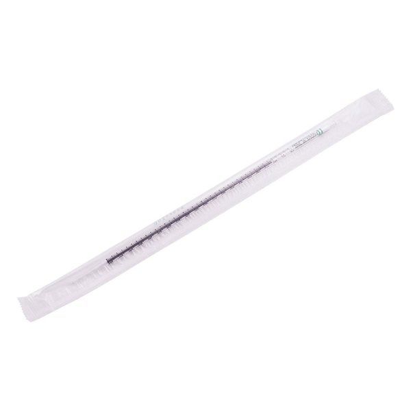 ポリスチレン製ディスポピペット レギュラー丈(綿栓付き・γ線滅菌済) 2mL 目盛0.01mL 1箱(100本×5箱入) 13-675-3C（直送品）