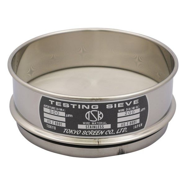 ふるい(試験用・鉛フリー)<TS製> SUS普及型 φ150mm(深さ45mm) 目開き300μm JTS-150-45-36 1個（直送品）