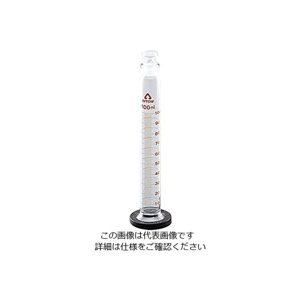 アズワン 有栓メスシリンダー(硬質ガラス製) 100mL 6-234-05 1個（直送品）