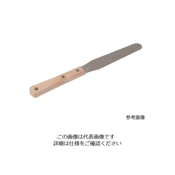 清水アキラ 軟膏ヘラ（ステンレス製） 42×250mm 10インチ 1本 6-528-06（直送品）