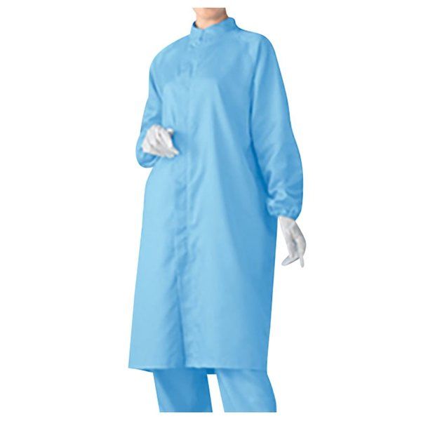 アズワン 無塵衣AS207C(男女兼用コート) ブルー 3L AS207C 1着 6-7591-01（直送品）