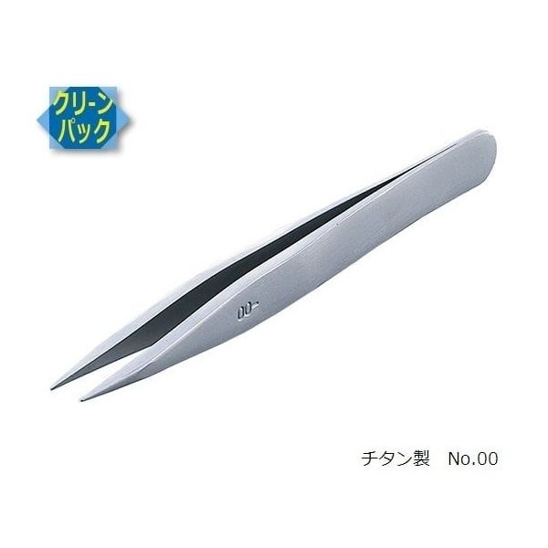 アズワン MEISTER ピンセット TNF クリーンパック No.00 00-TNF 1本 6-7905-02（直送品）