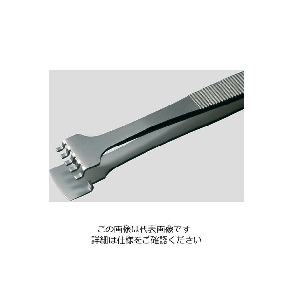 アズワン MEISTERピンセット ウェハー用 幅広 耐酸鋼 41LB6/8-SA 1本 6-7907-09（直送品）