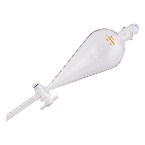 アズワン スキーブ型分液ロート テフロン(R)プラグ付 500mL 7-188-14 1個（直送品）