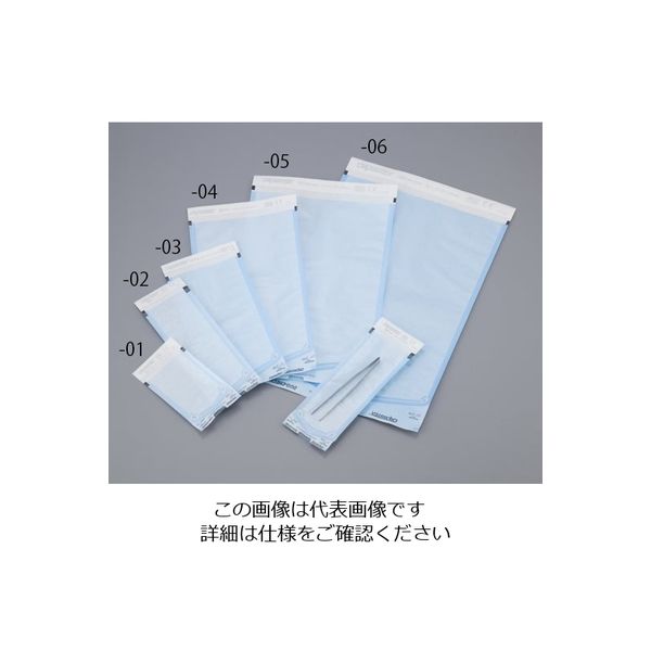 ウィザーライフサイエンス 簡易滅菌用パウチ 190×330mm 200枚入 01-812-55 1箱(200枚) 7-5325-04（直送品）