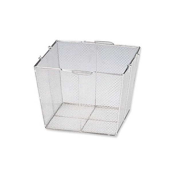 アズワン ステンレス角型洗浄カゴ(テーパ付き) 400角(320角)×300mm トクダイ 1個 7-5332-01（直送品）