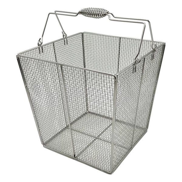 アズワン ステンレス角型洗浄カゴ(テーパ付き) 300角(240角)×300mm ダイ 1個 7-5332-02（直送品）