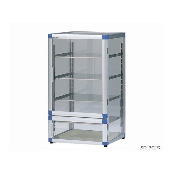 アズワン スタンダードデシケーターBG 574×517×1020mm ステンレス棚 ゴム足付き SD-BG1S 1台 1-5207-02（直送品）