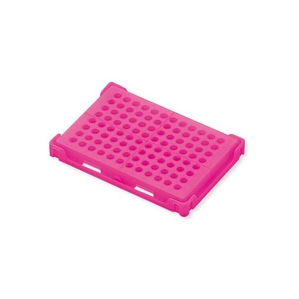 アズワン PCRラック ピンク 本体×20個入 T328-96P 1箱(20個) 1-4309-05（直送品）