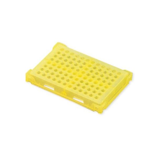 アズワン PCRラック 黄 本体×20個入 T328-96Y 1箱(20個) 1-4309-06（直送品）