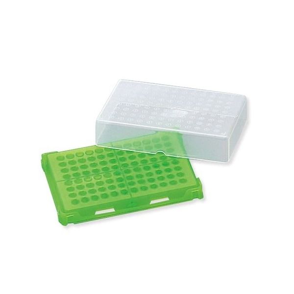 アズワン PCRラック 緑 本体×20個入 T328-96G 1箱(20個) 1-4309-03（直送品）