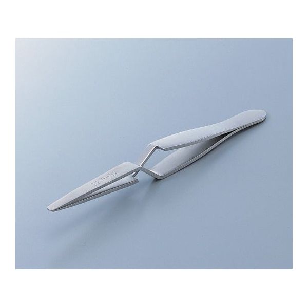 アズワン Xタイプフラットピンセット 扁平 ステンレス(SUS316L) 321R-SA 1本 6-6968-04（直送品）