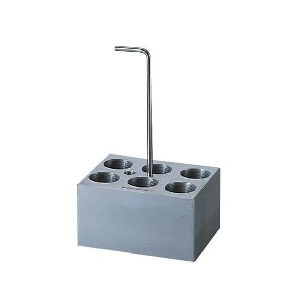 アズワン ホットドライバス用アルミブロック φ20.3mmバイアル瓶 6本用 No.9 1個 1-1189-09（直送品）