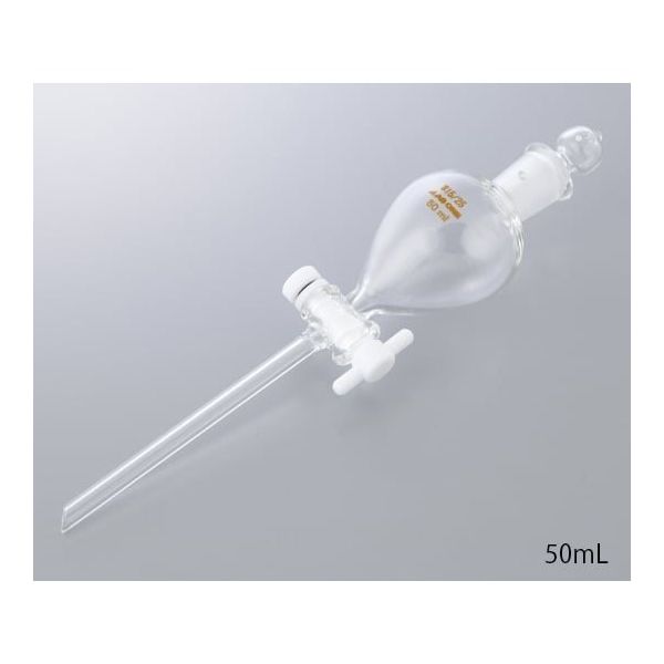 アズワン 丸型分液ロート テフロン(R)プラグ付 250mL 7-188-04 1個（直送品）