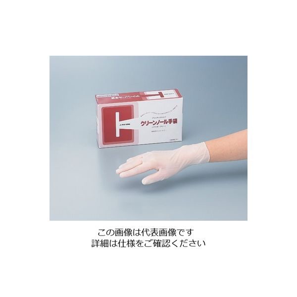 アズワン クリーンノール手袋 PVC パウダーフリー M 100枚入 6-905-02 1箱(100枚)（直送品）