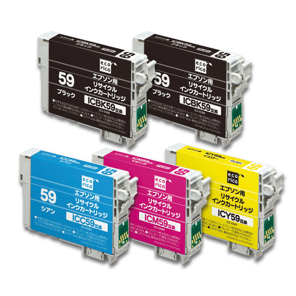 エプソン（EPSON）用 リサイクルインク エコリカ IC5CL59タイプ