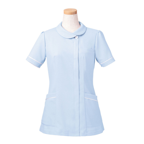 ヤギコーポレーション リゼルヴァ 医療白衣 半袖ナースジャケット レディス R8441 ブルー S 1枚（取寄品）