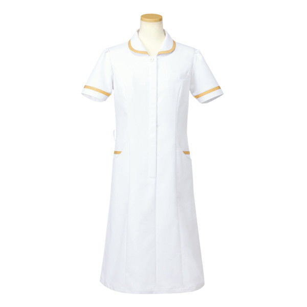 ヤギコーポレーション リゼルヴァ 医療白衣 半袖ナースワンピース レディス R4745 ライトブラウン M 1枚（取寄品）