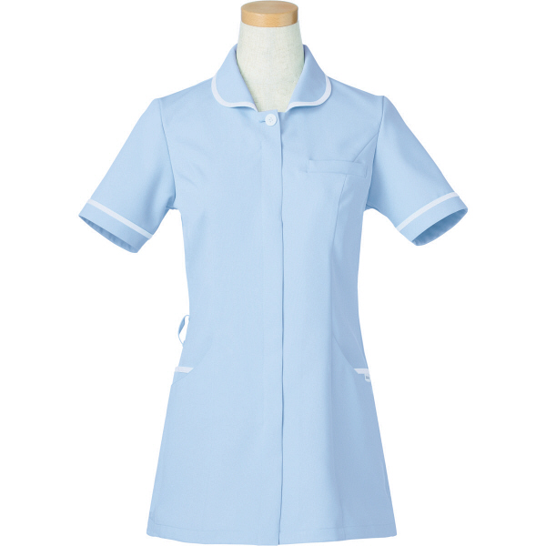 ヤギコーポレーション リゼルヴァ 医療白衣 半袖ナースジャケット レディス R8641 ブルー LL 1枚（取寄品）