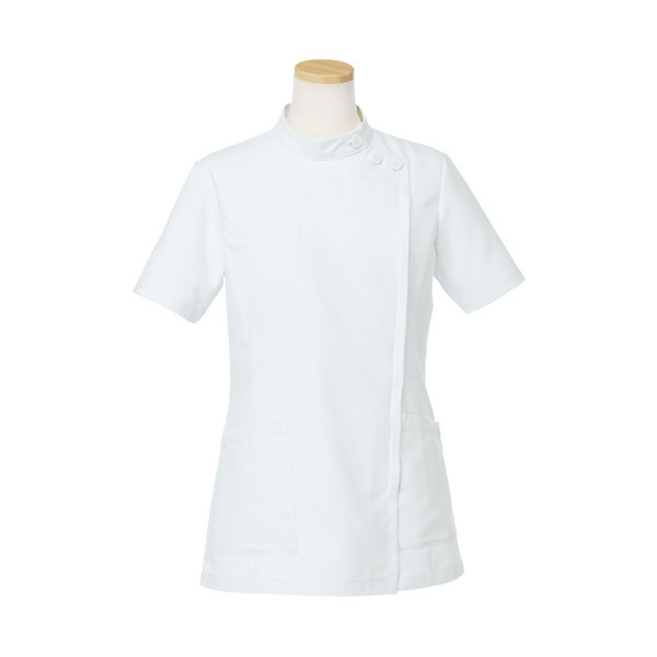 ヤギコーポレーション リゼルヴァ 医療白衣 半袖ケーシージャケット レディス R8746 ホワイト L 1枚（取寄品）