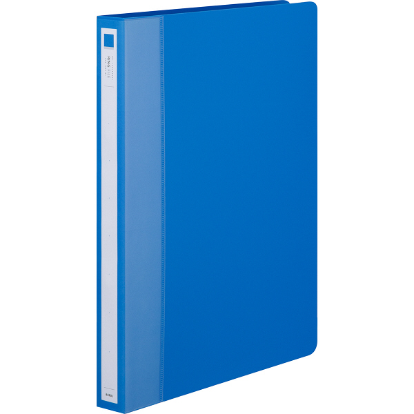 アスクル　リングファイル　A4タテ　丸型2穴　背幅27mm　ブルー　青　3冊  オリジナル