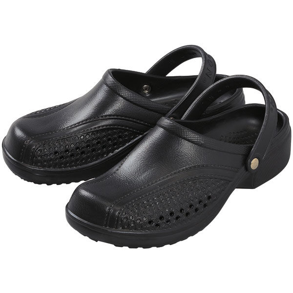 マリアンヌ製靴 メンズサンダル No.6210 ブラック（黒） L 1足（取寄品）