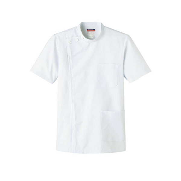 医療白衣 プリマヴェール 男性用ケーシー KB-4060 半袖 ホワイト LL 1枚 サーヴォ（旧サンペックスイスト）（取寄品）