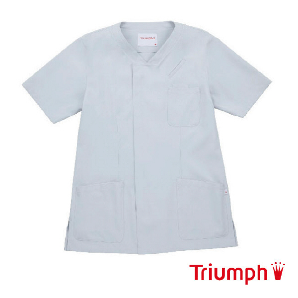 医療白衣 トリンプ 男性用スクラブ TTR-414-SG シルバーグレー L 1枚 サーヴォ（旧サンペックスイスト）（取寄品）