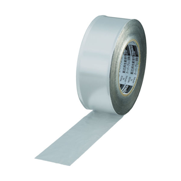 トラスコ中山 TRUSCO スーパーアルミ箔粘着テープ ツヤなし 幅50mmX長さ50m TRAT50-2 1巻 356-5645（直送品）