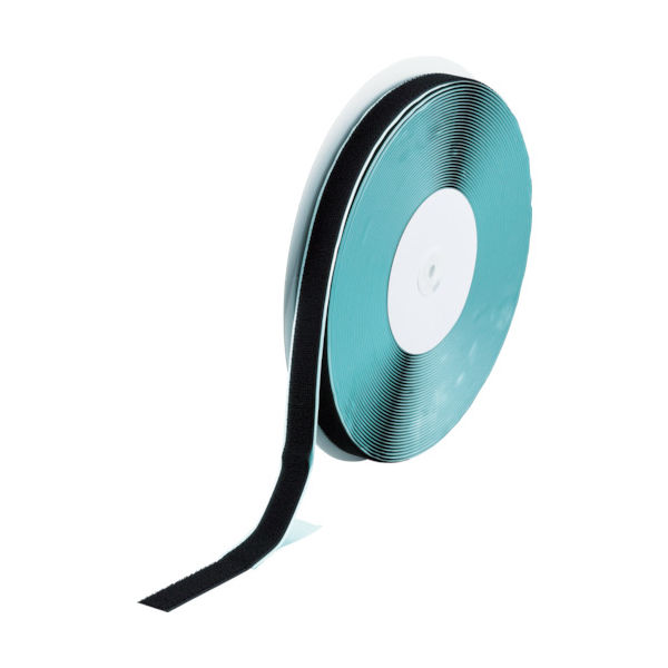 トラスコ中山 TRUSCO マジックテープ[[R下]] 糊付B側 幅25mmX長さ25m 黒 TMBN-2525-BK 1巻（直送品）