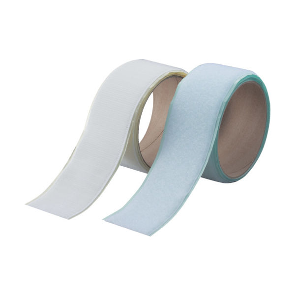 トラスコ中山 TRUSCO マジックテープ[[R下]]セット裏面粘着幅50mm長さ1m白(1巻=1セット) TDP-MTS 1セット（直送品）