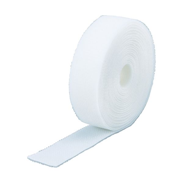 トラスコ中山 TRUSCO マジックバンド[[R下]]結束テープ両面 幅40mmX長さ5m白 MKT-4050-W 1巻 361-9702（直送品）