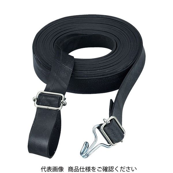 TRUSCO ゴムロープ金具付 Wフックバックル付 幅20mm×長さ3.0m (10本入) GR-2030KW 1パック(10本)（直送品）