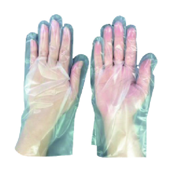 オカモト okamoto ポリエチレン使い捨て手袋 イージーグローブ722ポリLD L (100枚入) 722L 1箱(100枚)（直送品）