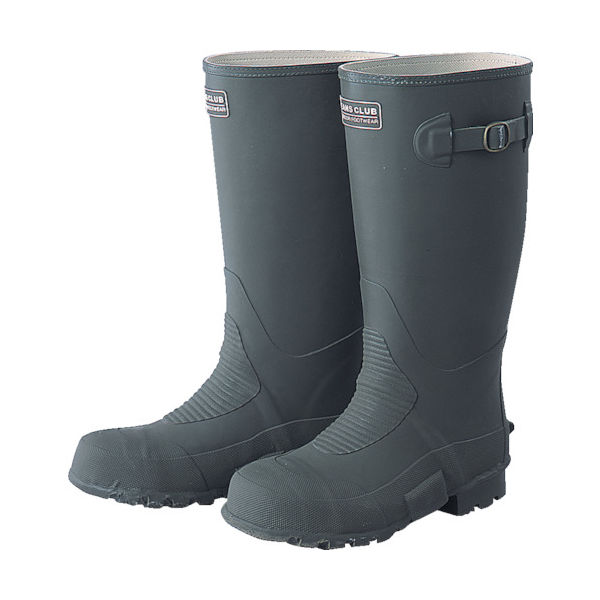 福山ゴム工業 福山ゴム 土木作業長靴緑24.5cm DS-M 1足 214-9290（直送品）