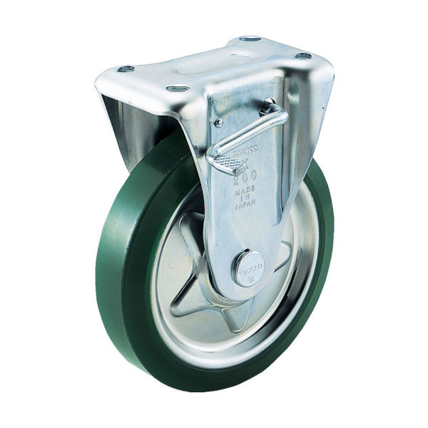 東洋スチール TRUSCO プレス製ウレタンキャスター 固定ストッパー付 Φ130 TUKB-130 1個 171-2772（直送品）