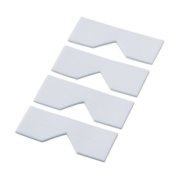 トラスコ中山 TRUSCO エッジクッションテープ コーナー用 ホワイト 4枚入 TECC-50W 1袋(4枚) 329-2339（直送品）