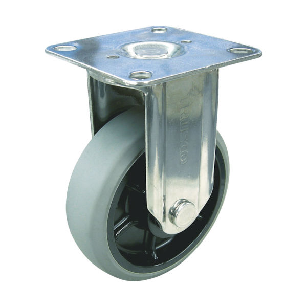 トラスコ中山 TRUSCO ナイロンホイールウレタンキャスター ステン金具 固定 Φ100 TYSGUK-100 1個 278-2367（直送品）