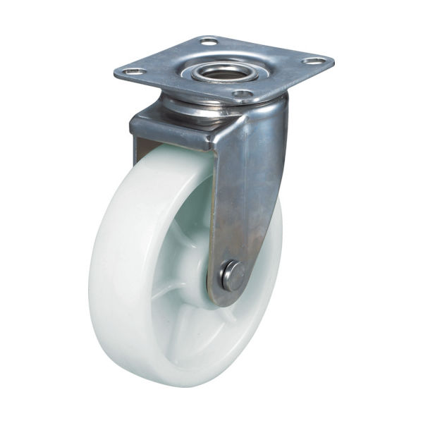 トラスコ中山 TRUSCO ナイロンキャスター ステンレス金具 自在 Φ100 TYSNJ-100 1個 278-1778（直送品）