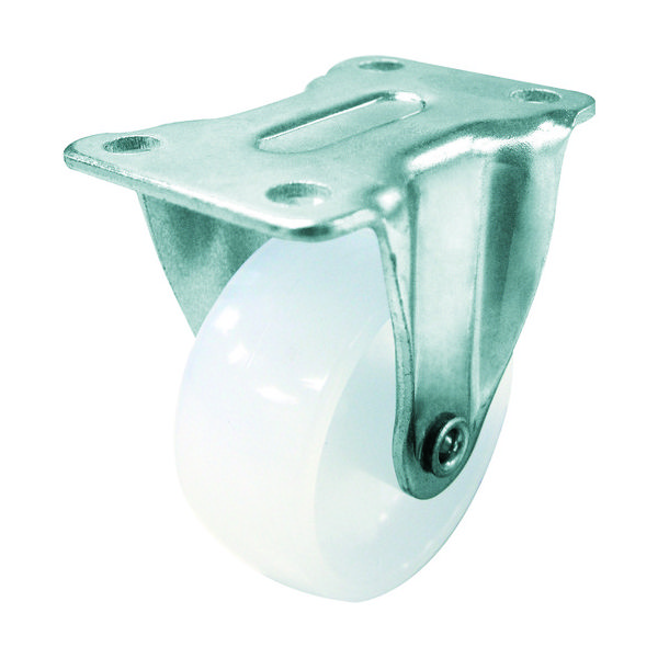 ユーエイ プレート式 固定 キャスター ナイロン 車輪径75mm Gタイプ GR型 取付寸法55×28 GR-75N 1個 342-2399（直送品）