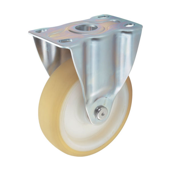 トラスコ中山 TRUSCO プレス製省音キャスター 固定 Φ125 TXUK-125 1個 255-9668（直送品）