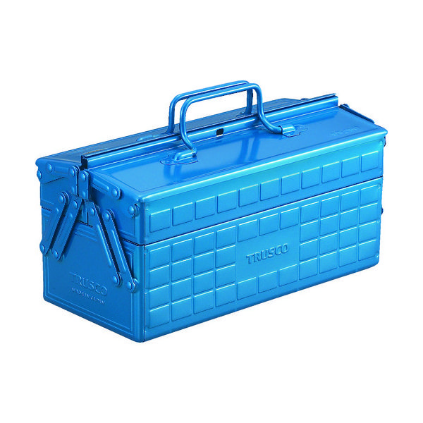 トラスコ中山 ２段工具箱 ３５０Ｘ１６０Ｘ２１５ ブルー ST-350-B 1個