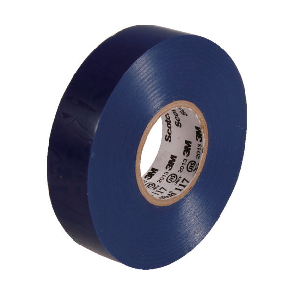 スリーエム ジャパン 3M ビニールテープ 117 青 19mmX20m 10巻入り BLU 20 10P 1パック(10巻)（直送品）