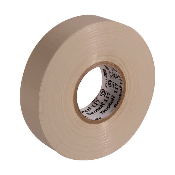 スリーエム ジャパン 3M ビニールテープ 117 ベージュ 19mmX20m 10巻入り BEI 20 10P 1パック(10巻)（直送品）