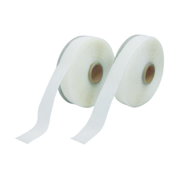 伸和 Shinwa マジクロボンド メス 強粘着付 25mm×5m 白 2W3L5UC-255-W 1巻(5m) 366-6328（直送品）