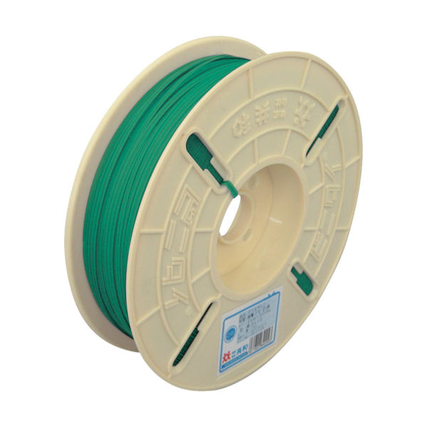 共和 ビニタイ ポリエチレン リール巻 4mm×500M 緑 QCP-500-1 1巻 289-9752（直送品）