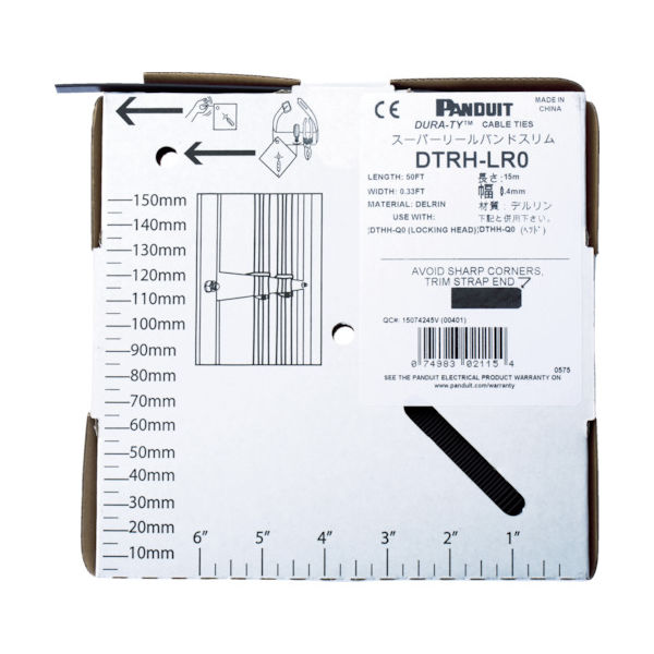 パンドウイットコーポレーション PANDUIT スーパーリールバンド スリムタイプ リールストラップ DTRH-LR0 1巻（直送品）