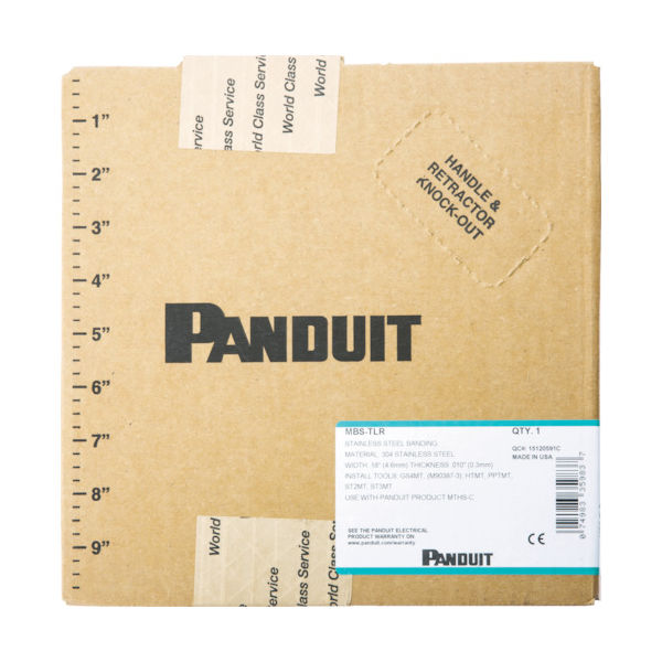 パンドウイット MLTタイプ 長尺ステンレススチールバンド ヘビータイプ SUS304 幅:7.9mm 長さ:304.8m/巻 MBHーMR（直送品）