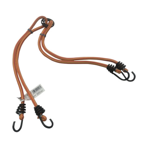 ユタカメイク ゴム リング付きバンジーコード 8mm×400mm 混色 BCR-409 1本 356-5068（直送品）